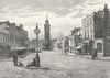 EPSOM. Epsom High Street. Surrey 1888 old antique vintage print picture