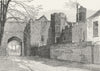 RICHMOND. Remains of the old palace, Richmond 1888 antique print picture