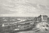 RICHMOND. View from Richmond Hill in 1752 (from a drawing by A Heckel) 1888