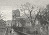 RICHMOND UPON THAMES. Richmond Church 1888 old antique vintage print picture