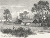 MORTLAKE. East Sheen 1888 old antique vintage print picture