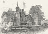 WIMBLEDON. Wimbledon Parsonage 1888 old antique vintage print picture