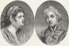 MERTON. Lord Nelson and Lady Hamilton 1888 old antique vintage print picture