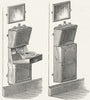 YACHTS. Cabin Arrangements 1891 old antique vintage print picture