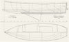 BOAT PLAN. 'Ruby' 18ft Gig, Burgoine, Kingston, Thames 1891 old antique print