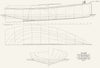 BOAT PLAN. Cat Boat 'Gleam', Herreshoff, Rhode Island 1891 old antique print