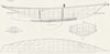 BOAT PLAN. Cutter. 'Witch'19 Ton, Saunderson 1891 old antique print picture