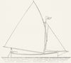LANCS. Mersey Sailing Boats 1891 old antique vintage print picture