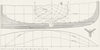 BOAT PLAN. Itchen Boat 'Centipede'. 22ft 8in & 21ft 1891 old antique print