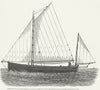 CORNWALL. Falmouth Quay Punts. Punt 1891 old antique vintage print picture