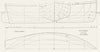 THAMES BAWLEY BOAT PLAN. 'Mayflower'. 32 ft, Stone 1891 old antique print