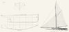 YACHTS. Norfolk Broads. 'Arrow' Sail Plan, Cattell 1891 old antique print