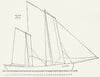 YACHTS. Sailing. rig of Cobles. Sail plan Coble 1891 old antique print picture