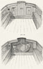 YACHTS. deck layout 1891 old antique vintage print picture