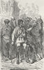 SPAIN. Postillions 1880 old antique vintage print picture