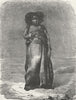 MADAGASCAR. A Madegasse widow 1880 old antique vintage print picture