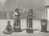 MADAGASCAR. Rice-Pounding 1880 old antique vintage print picture