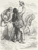 SPAIN. How a Spaniard drinks 1880 old antique vintage print picture