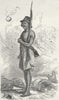 PARAGUAY. Paraguayan Sentinel. No Tengo Ordines 1880 old antique print picture