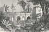 PARAGUAY. Ruins, Jesuit Mission Church in 1880 old antique print picture