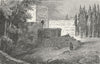 SPAIN. Gate of Alhambra 1880 old antique vintage print picture