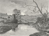 ETHIOPIA. View on the Brantee 1880 old antique vintage print picture