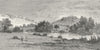 ETHIOPIA. River Berhan, Abyssinian Plateau 1880 old antique print picture