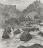 ETHIOPIA. View on the Bashilo 1880 old antique vintage print picture
