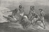 ETHIOPIA. Punished, order of King 1880 old antique vintage print picture