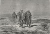 IRAQ. Arabs bringing skins to market 1880 old antique vintage print picture
