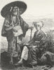 JAPAN. Japan. Japanese Pilgrims 1880 old antique vintage print picture