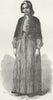 IRAQ. Iraq. Girl of Baghdad 1880 old antique vintage print picture