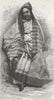 IRAQ. Iraq. Lady of Baghdad 1880 old antique vintage print picture