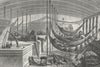 VENEZUELA. Steamboat travelling, Orinoco 1880 old antique print picture
