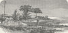 GABON. English trading village  1880 old antique vintage print picture