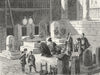 JAPAN. Funeral Ceremonies 1880 old antique vintage print picture
