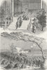 JAPAN. Visit of Tycoon to Mikado, Kyoto 1880 old antique vintage print picture