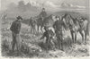 USA. Troops killed, Indians 1880 old antique vintage print picture
