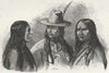 NEBRASKA. . Pawnee Indians 1880 old antique vintage print picture