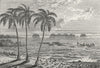 VENEZUELA. Guajiro Indian village, Maracaibo 1880 old antique print picture