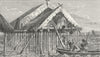 VENEZUELA. Guajiro Indians boarding, Maracaibo 1880 old antique print picture