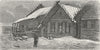 RUSSIA. Volga. Village houses in 1880 old antique vintage print picture