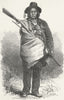 USA. A Cheyenne chief 1880 old antique vintage print picture