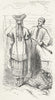 RUSSIA. Volga. Chuvashes & costumes 1880 old antique vintage print picture