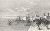 SENEGAL. St Louis, viewed 1880 old antique vintage print picture