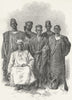 MALI. . Negro escort of M Mage 1880 old antique vintage print picture