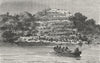 MALI. Resort of Apes, banks Senegal 1880 old antique vintage print picture