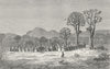MALI. Village of Niantanso 1880 old antique vintage print picture