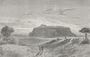 MALI. View of mount Kita 1880 old antique vintage print picture