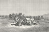 EGYPT. Red Sea. Fountain of moses, Suez 1880 old antique vintage print picture